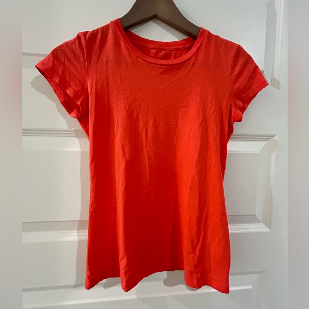 A/X Armani Exchange Super Soft T Shirt Coral Orange Size XS
